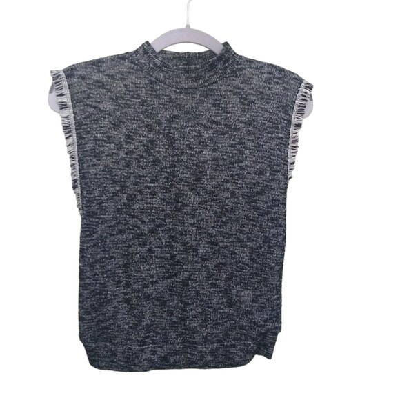 H.I.P. Women's Gray Sweater Vest with Fringe Shoulders Small - Picture 1 of 8